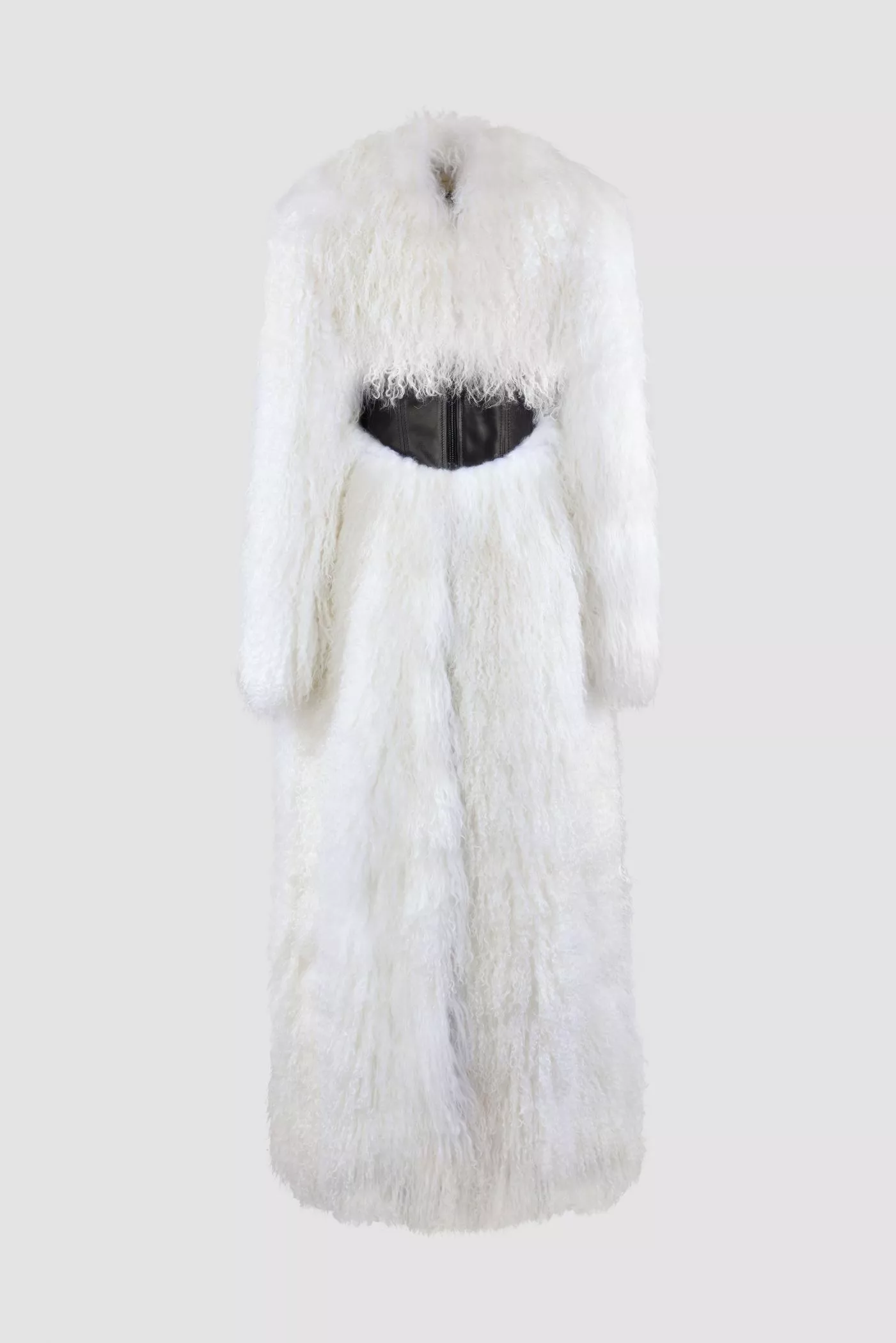 Maxi Mongolian Coat With Corset