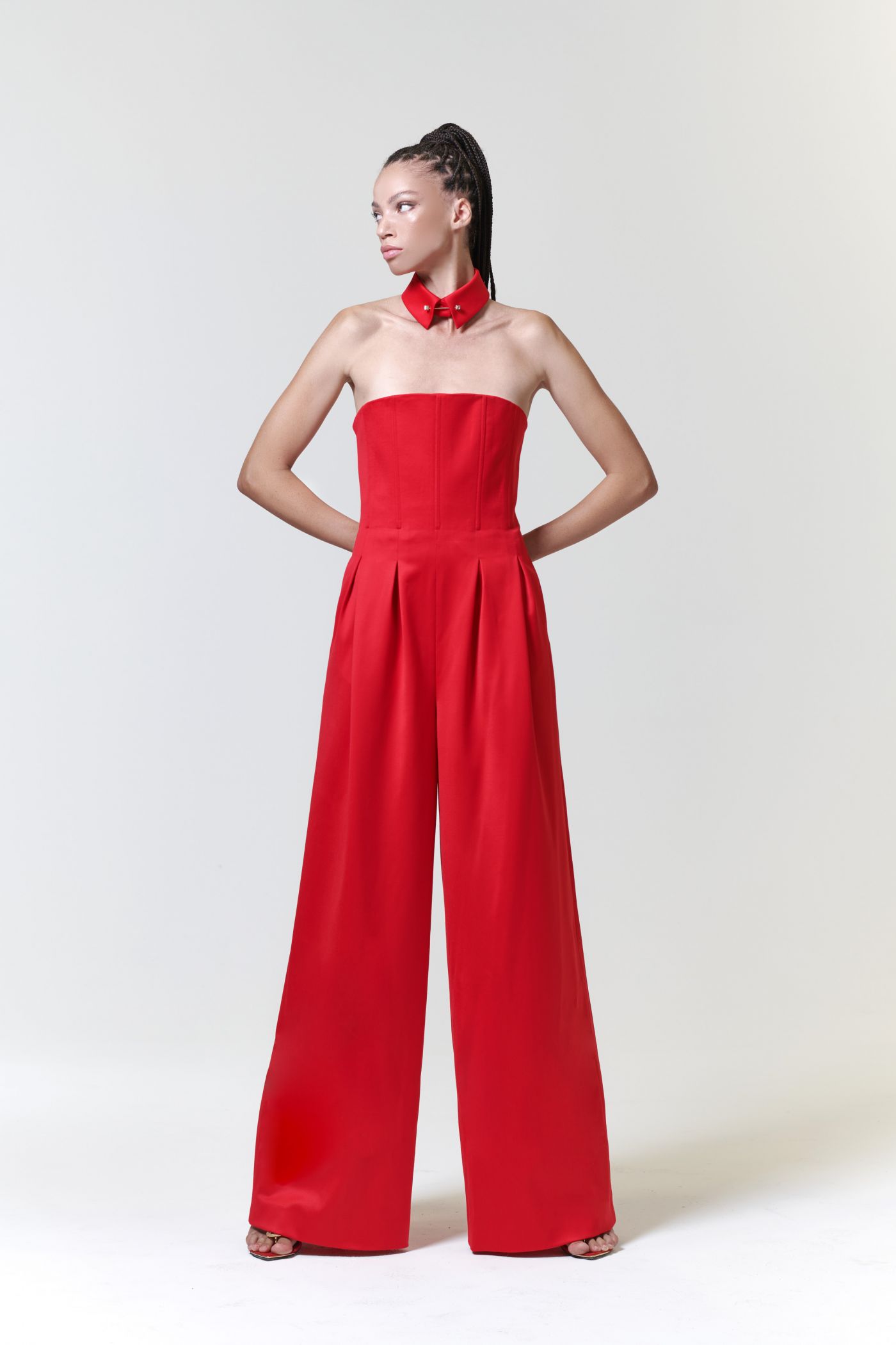 Tuta Sartoriale Con Corsetto E Colletto Staccato
