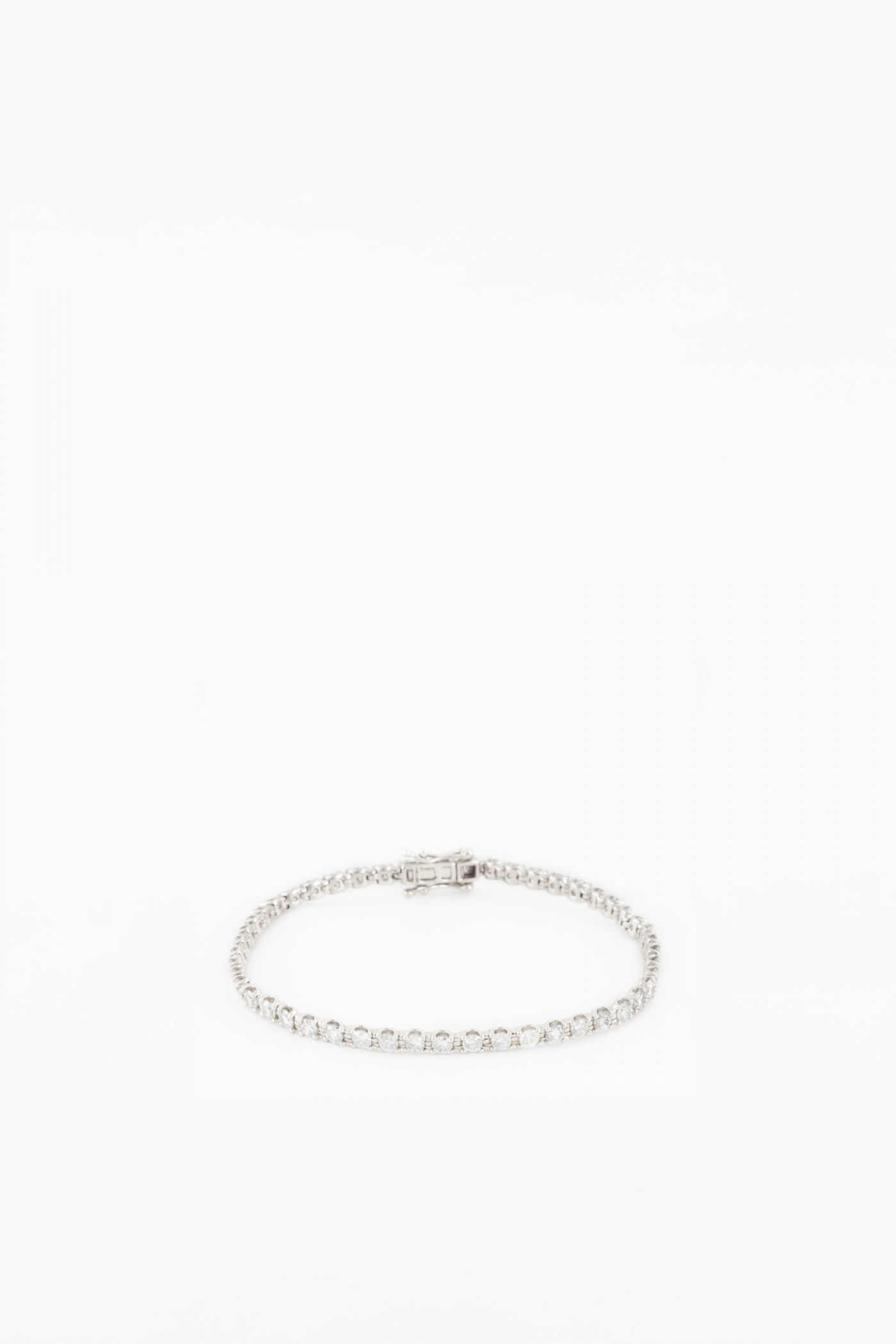 Bracciale Tennis Oro Bianco