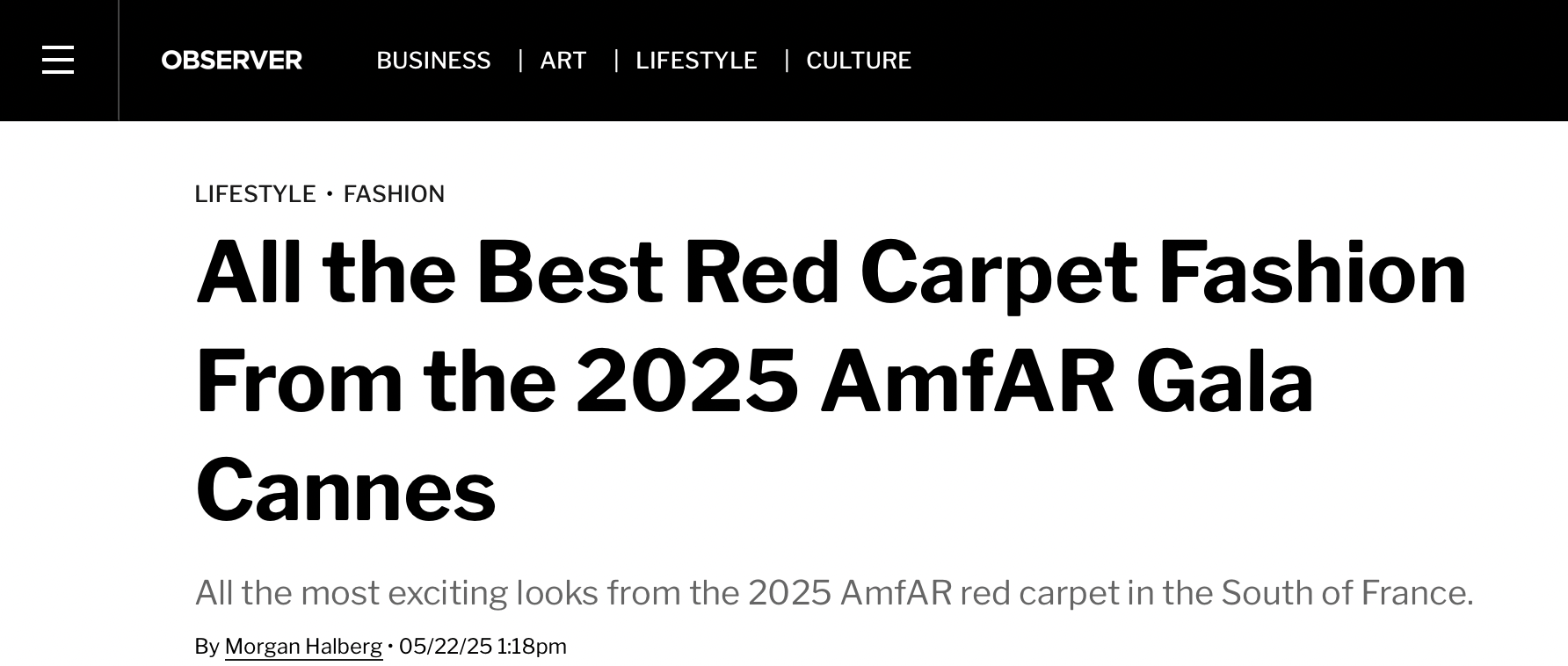 All the Best Red Carpet Fashion From the 2025 AmfAR Gala Cannes